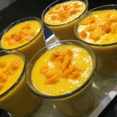 A picture of Creamy mango milkshake.