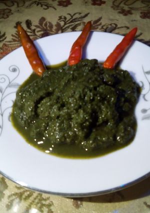 ধনিয়া পাতা চাটনি রেসিপির প্রধান ছবি