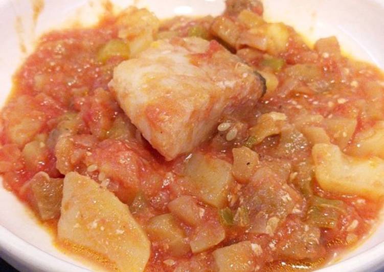 Bacalao con pisto