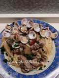 Linguine con vongole e champignon 👩‍🍳❤️