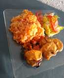 Pollo en salsa de cacahuate