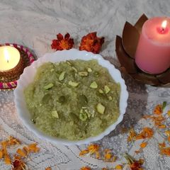 A picture of # Choose to cook #FM #W1 Bottle gourd Halwa.