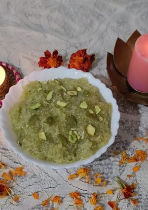 A picture of # Choose to cook #FM #W1 Bottle gourd Halwa.
