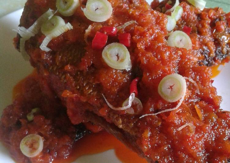 Balado ikan Gabus