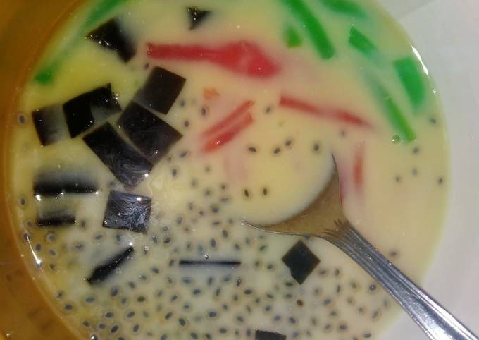 Resep Cendol biji selasih yang Enak Banget