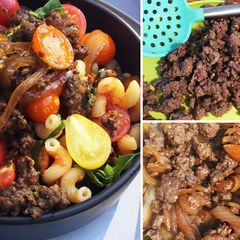A picture of Wagyu Hot Italian Sausage & Garden Tomato Pasta.