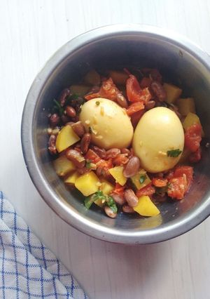 Foto resep MPASI semur telur kacang merah 1+