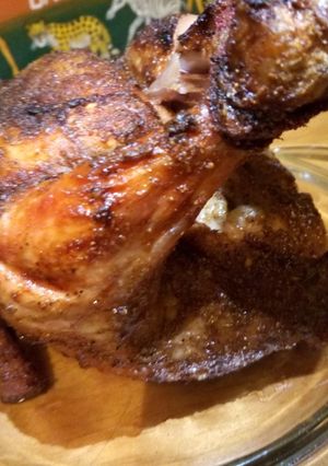 A picture of Roast whole chicken.