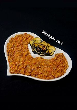 عکسی از دستور قلیه بادمجان گیلانی