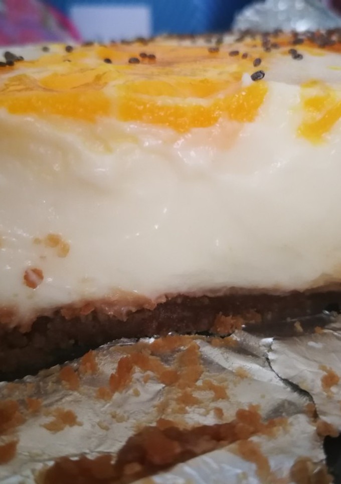 Una foto de Cheesecake de limón en robot