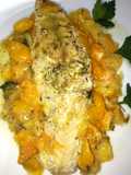 Filetto di sgombro con datterini gialli