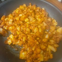 A picture of Chorizo w/Papas.