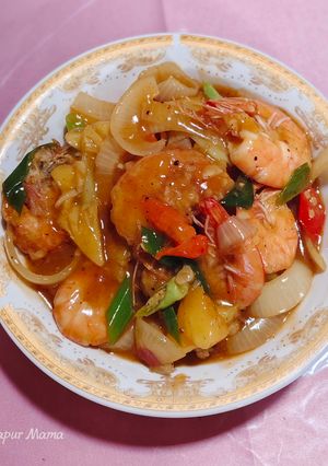Foto resep Udang Saos Asam Manis