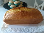 Una foto de budin de mandarina