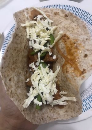 Una foto de Fajitas con solomito de cerdo