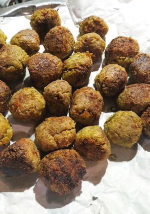 Una foto de Albóndigas de berenjenas y soja
