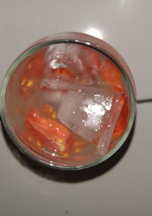 Foto resep Es teh pucuk tomat susu