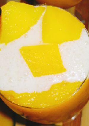 A picture of Mango panna cotta.