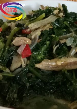 Foto resep Tumis daun pepaya jepang + teri