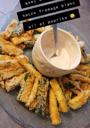 Une photo de Frites de courgettes