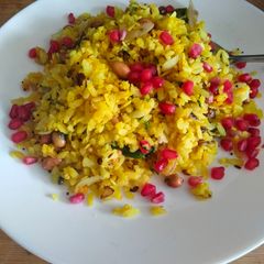 Kanda poha A picture of Kanda poha.