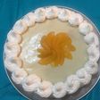 Torta rellena crema pastelera y melocotón 🍑