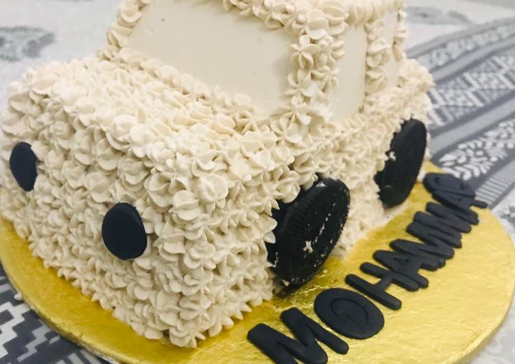 Steps to Prepare Any-night-of-the-week Car cake