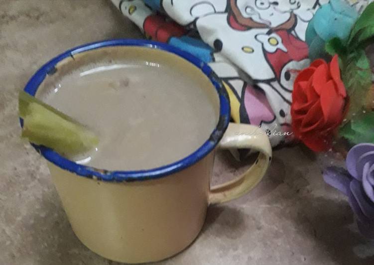 Cara buat Wedang jahe sereh latte  yang Sedap