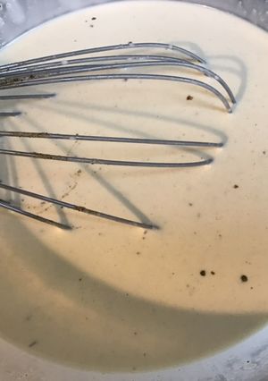 Une photo de Sauce crème à l'ail mariné et aux deux fromages