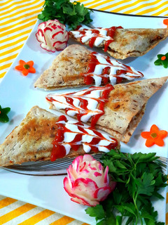 عکسی از دستور اسنک با نان تافتون