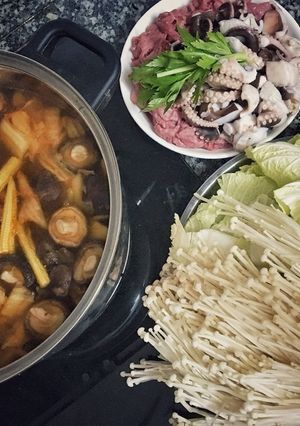 Hình của món Lẩu kim chi.