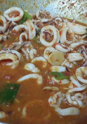 Foto resep Tumis Cumi Bumbu Merah