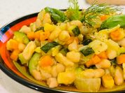 A picture of potato, kidney bean, white bean