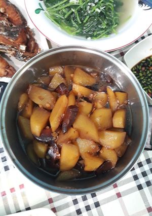Foto resep Kentang Jamur Masak Kecap