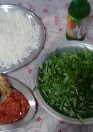 عکسی از دستور چلو و مرغ و سبزیجات تنوری
