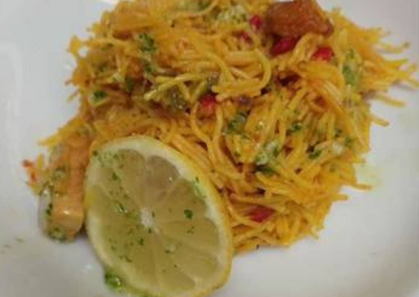 Fideuá fina🐙🦐🦀🐚🥂😋