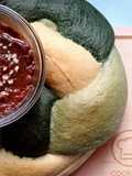 Pane intrecciato all'alga spirulina