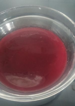 Una foto de Coulis de frutos rojos