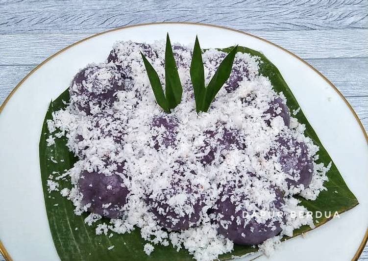 Resep Terbaik Klepon Ubi Ungu Sedap Nikmat