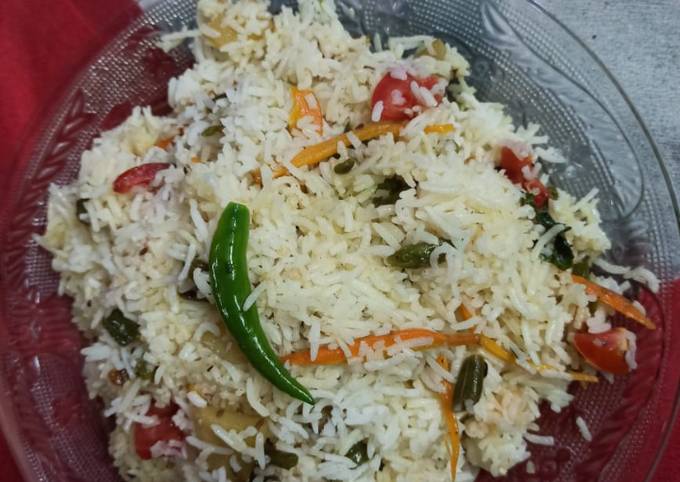 Veg rice Recipe by Anam Firdaus - Cookpad