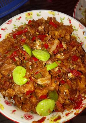 Foto resep Sambel tempe teri pete