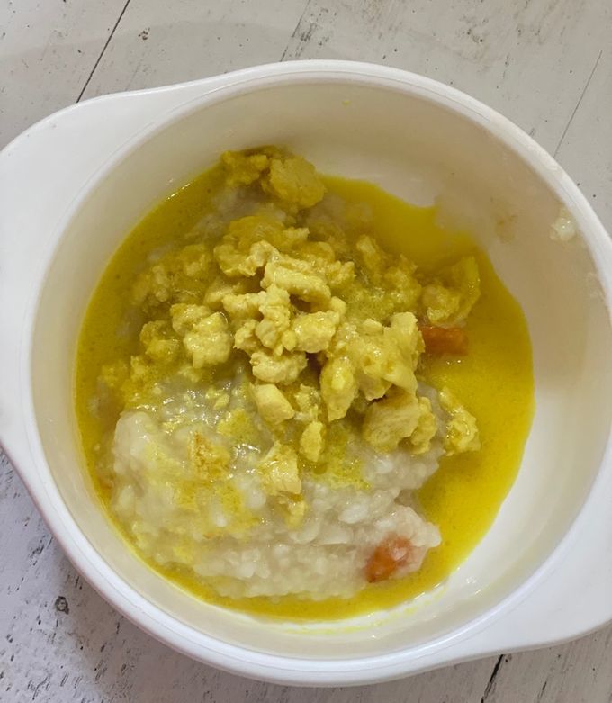Foto resep Nasi tim opor ayam mpasi 9 bulan +