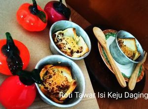 Foto resep Roti Daging Keju Snack MPASI Anak 1 thn|Bread with Meat & Cheese