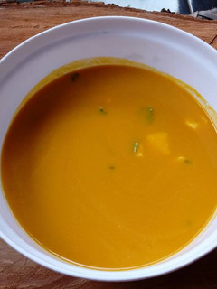 Una foto de Sopa de zapallo