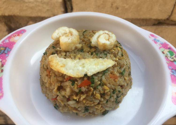 Nasi goreng telur sayur (Mpasi 10m+)