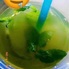 Mint and cucumber lemonade A picture of Mint and cucumber lemonade.