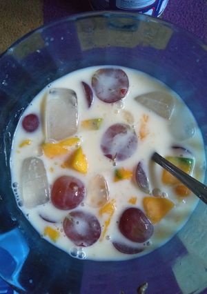 Foto resep Es buah sederhana