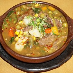 A picture of Beef carbonada soup.
