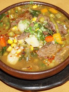 A picture of Beef carbonada soup.