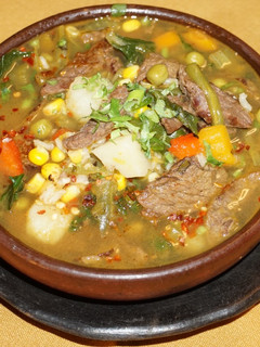 A picture of Beef carbonada soup.